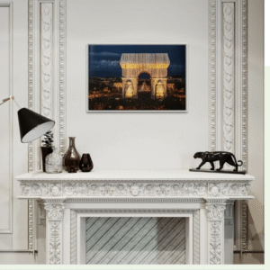 Christo (1935-2020) - L'Arc de Triomphe, Wrapped, by Night