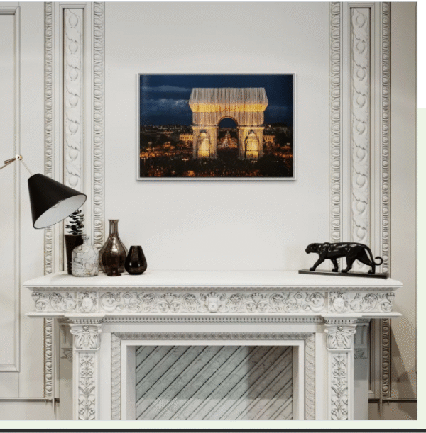 Christo (1935-2020) - L'Arc de Triomphe, Wrapped, by Night